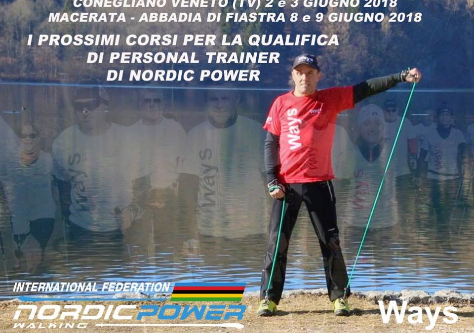 I prossimi corsi di Personal Trainer di Nordic Power a Conegliano Veneto e Macerata