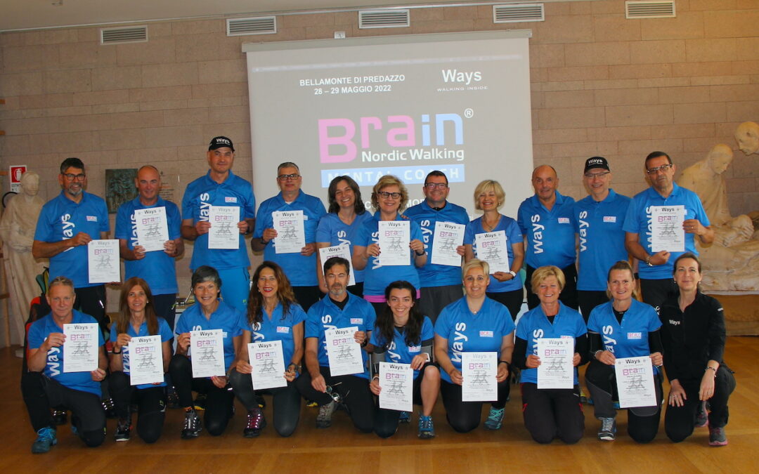 Un grande successo il corso che ha formato i nuovi Mental Coach di Brain Nordic Walking