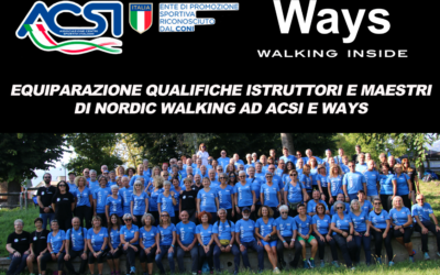 PER CHI VOLESSE ENTRARE NELLA NOSTRA SQUADRA WAYS ED ACSI, ECCO LA POSSIBILITA’ DI EQUIPARARE I TITOLI