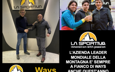 LA SPORTIVA E WAYS CAMMINANO INSIEME ANCHE QUEST’ANNO