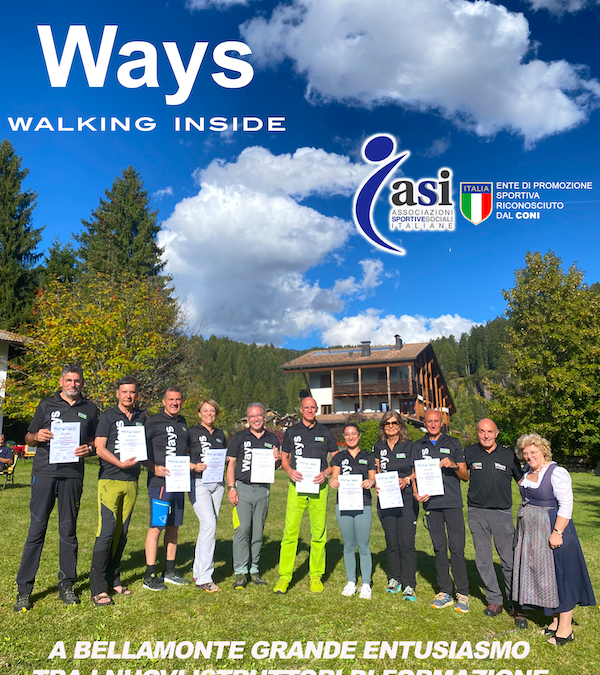 A BELLAMONTE GRANDE ENTUSIASMO TRA I NUOVI ISTRUTTORI DI FORMAZIONE OUTDOOR WAYS – ASI, 20/21 SETTEMBRE